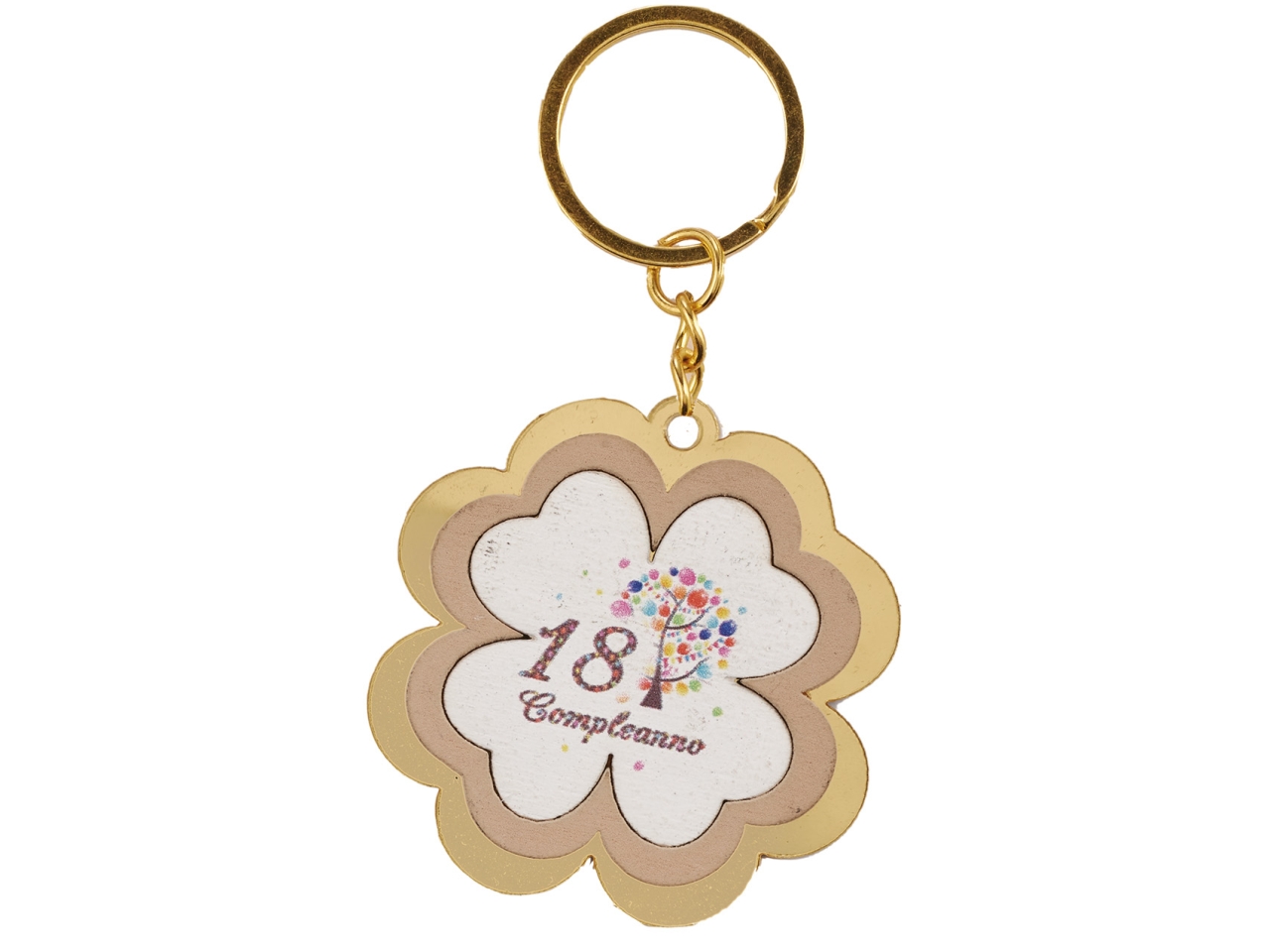 PORTACHIAVI 18 C/PLEXI ORO 4,5CM ACZ716