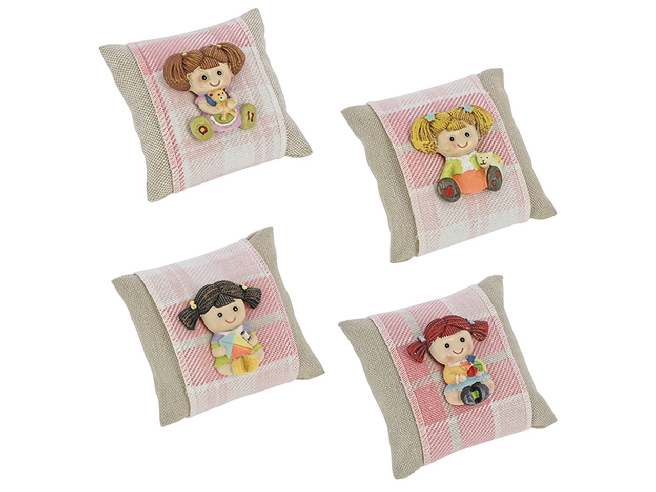 CUSCINO SCOZZESE ROSA 4ASS.8X8 24ST7000 CUSCINO SCOZZESE ROSA 4ASS.8X8 24ST7000