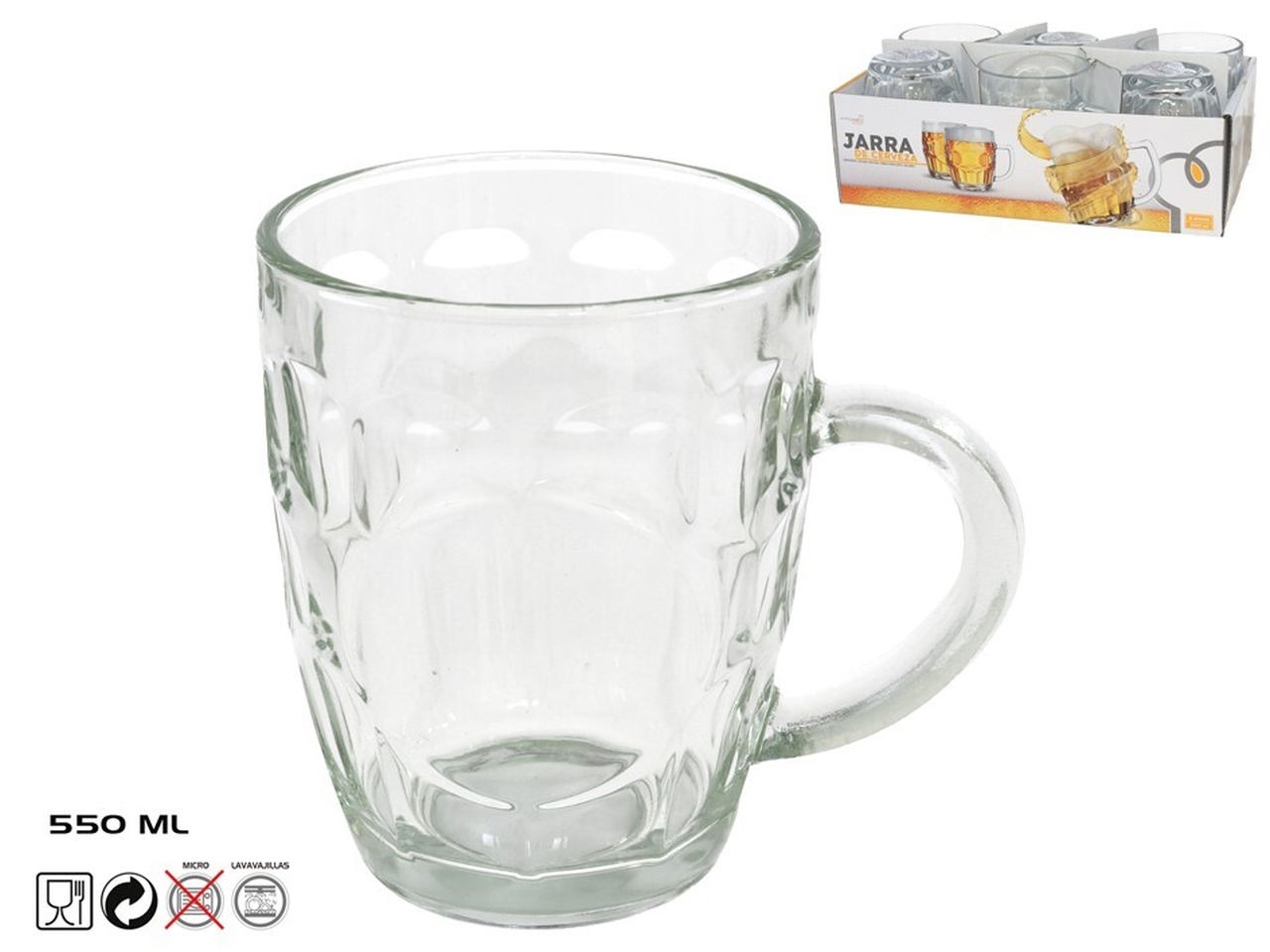 BICCHIERE BIRRA 550ML 6PZ