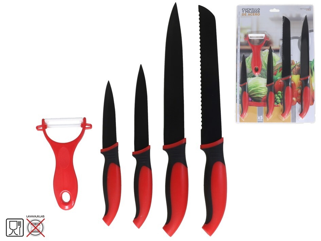 SET 5 PEZZI COLTELLO E PELAP.ACC. SET 5 PEZZI COLTELLO E PELAP.ACC.