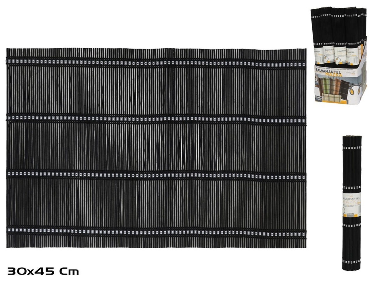 TOVAGLIETTA MAZKA 30X45 CM NERO