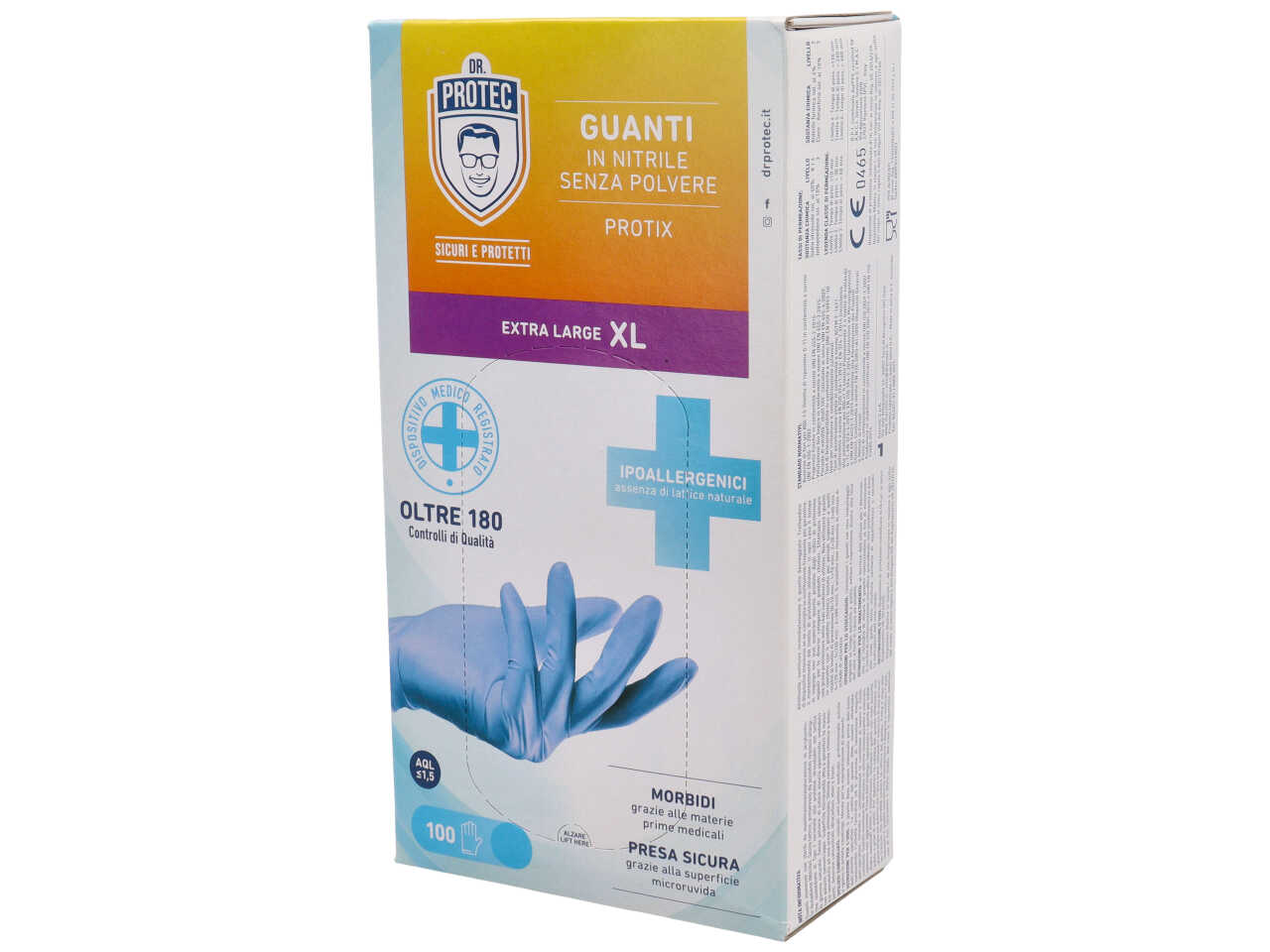 GUANTI IN NITRILE S/POLVERE TG.XL GU151