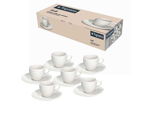 TAZZINE CAFFE` C/P BIAN.6pz GF085010000