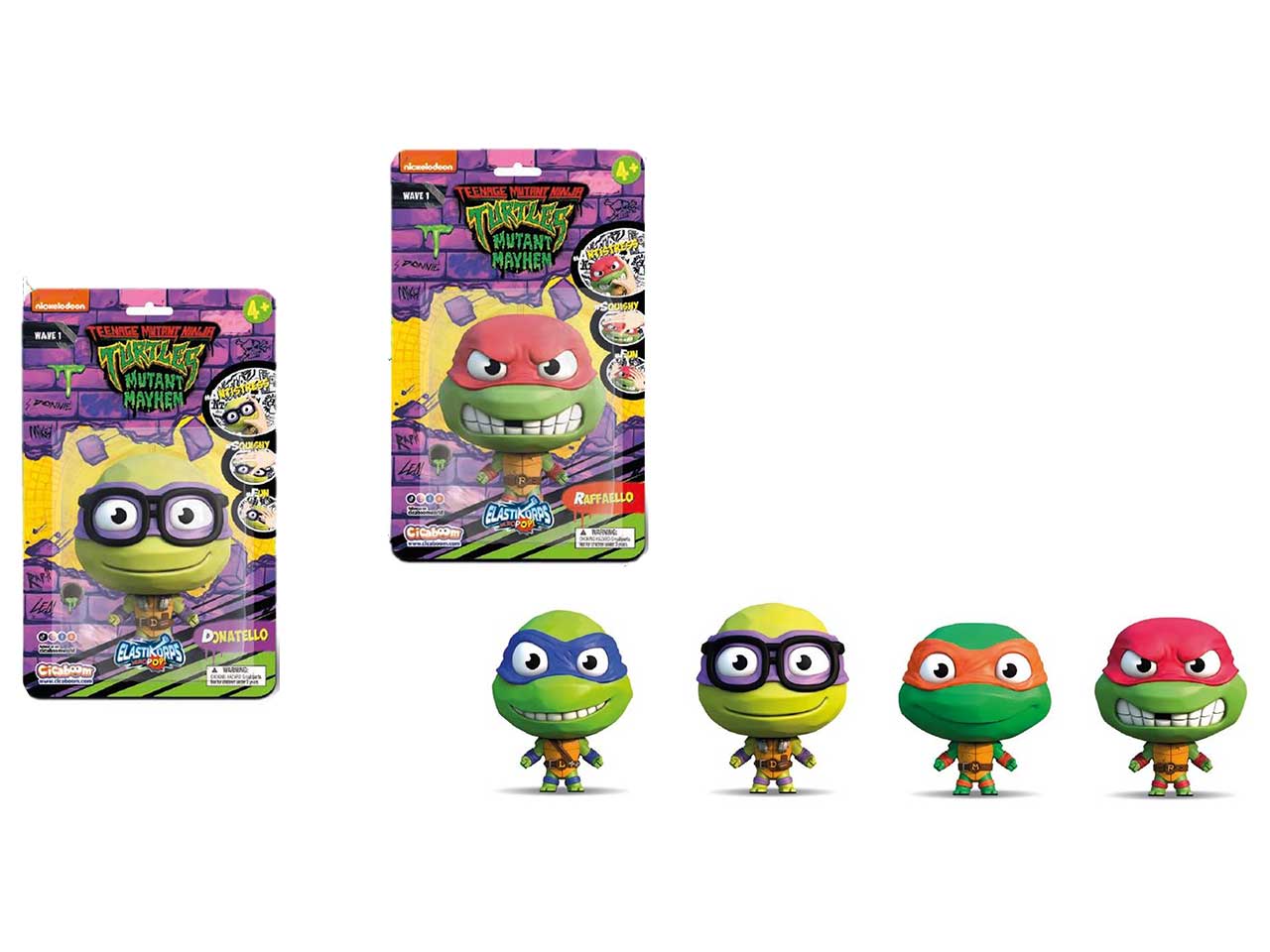 TURTLES ELASTIKORPS HEROPOP 10CM TURTLES ELASTIKORPS HEROPOP 10CM