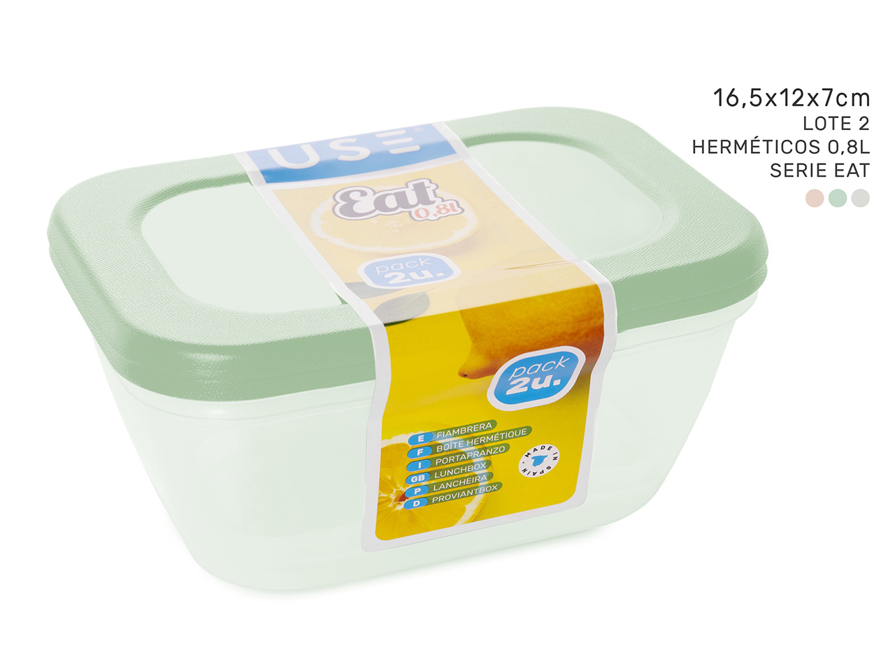 LOTTO 2 CONTENITORI ERMETICI 0,8L 1577 LOTTO 2 CONTENITORI ERMETICI 0,8L 1577