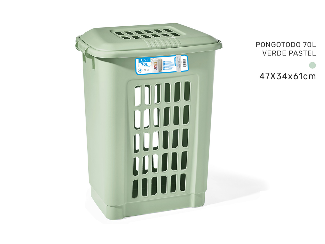 CESTA BIANCHERIA 70L COLORE TURCHE 1678 CESTA BIANCHERIA 70L COLORE TURCHE 1678