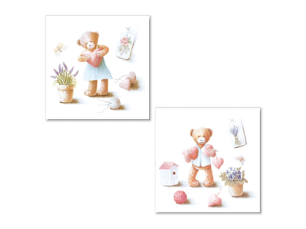 QUADRO CON ORSETTI 25,4X25,4X3C QA10666 QUADRO CON ORSETTI 25,4X25,4X3C QA10666