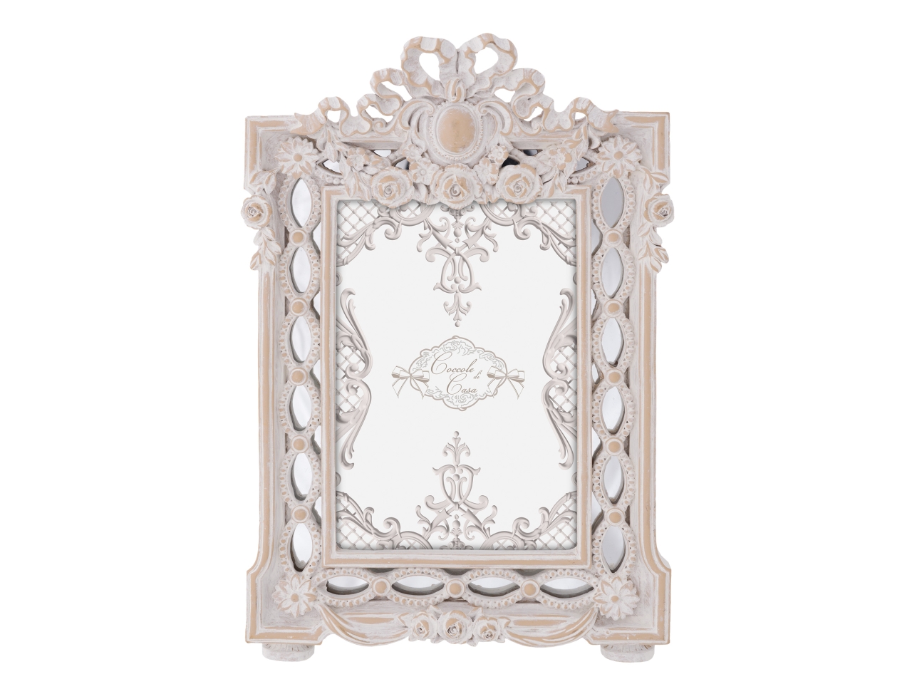 PORTAFOTO C/SPECCHI BIANCO13X18 LT10519 PORTAFOTO C/SPECCHI BIANCO13X18 LT10519