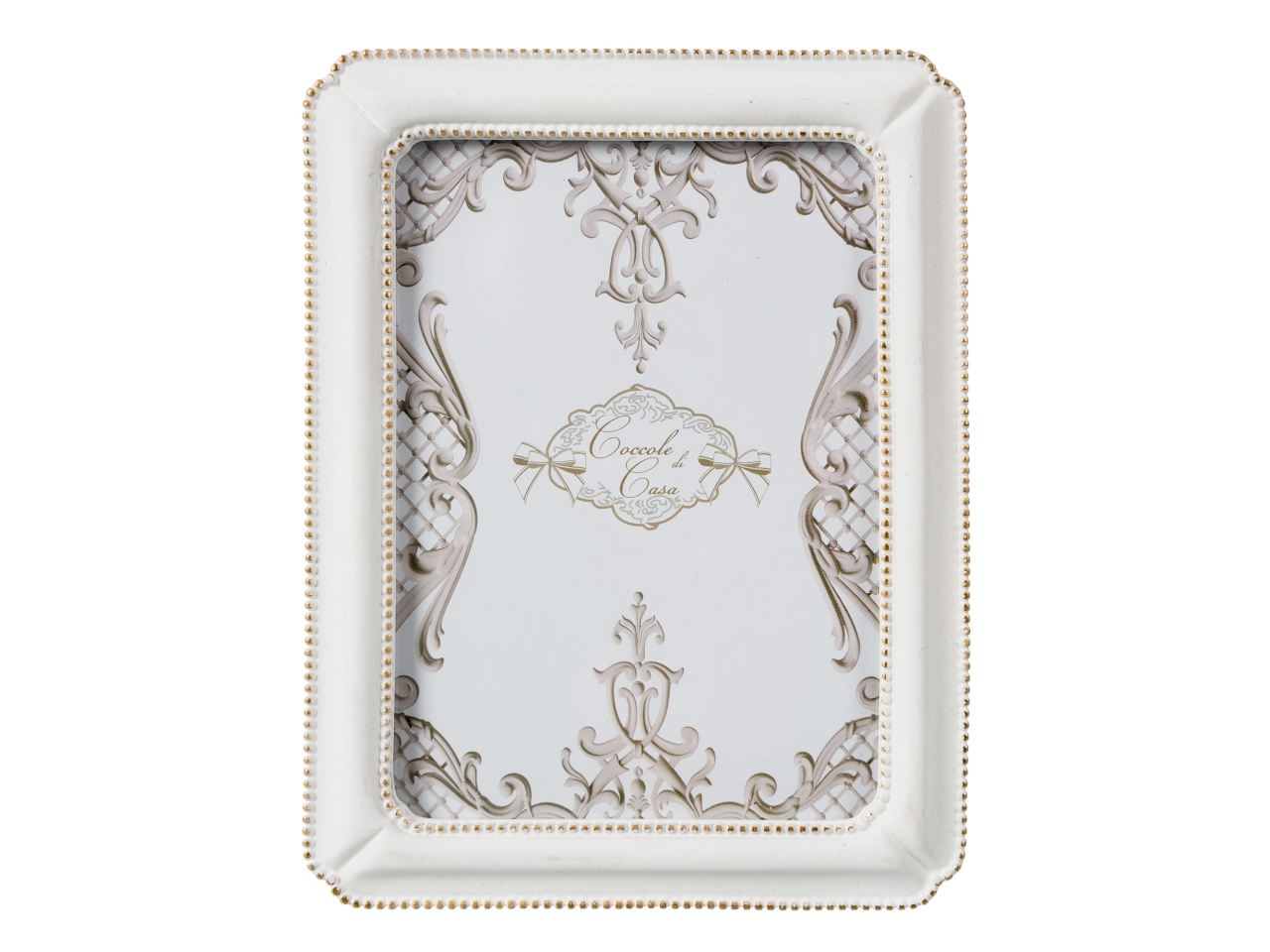 PORTAFOTO DOTS ORO SBIANCATO 20X25CM KL97067