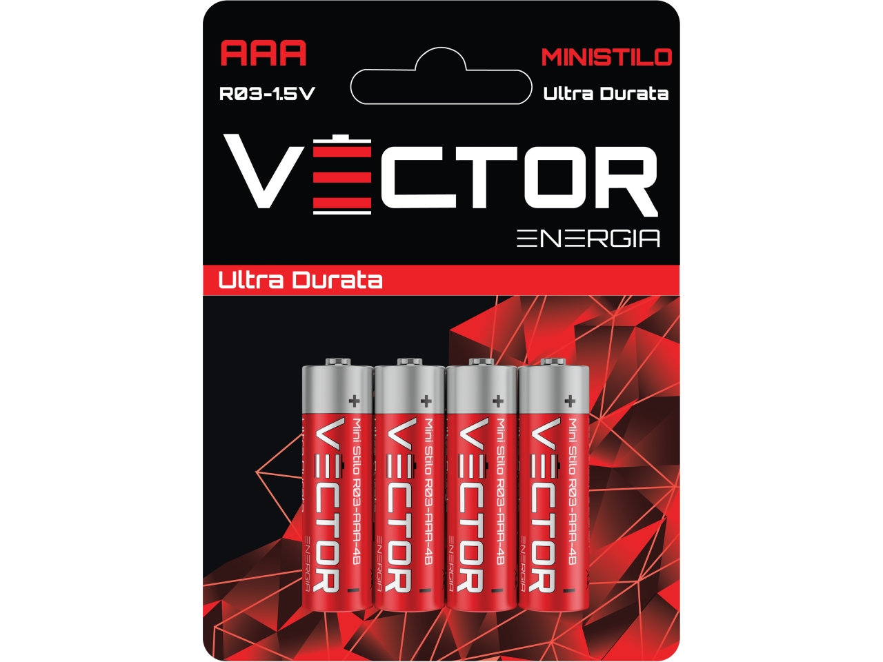 PILE ULTRA MINISTILO 4 PZ R03-AAA-4B