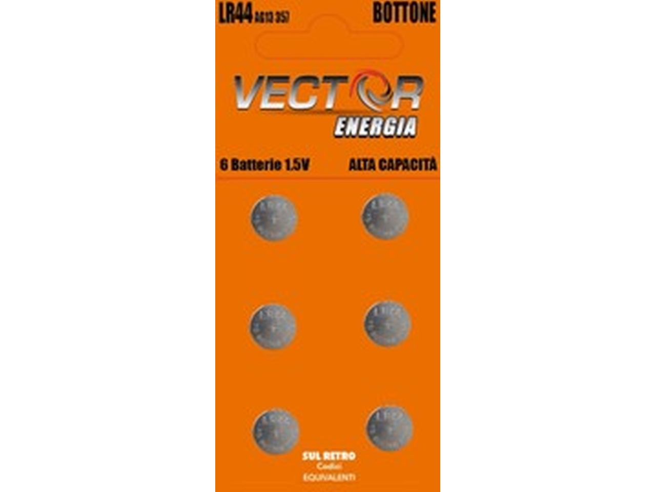 BATTERIA LR44-AG13-357-303-A76 LR44-6 PEZZI