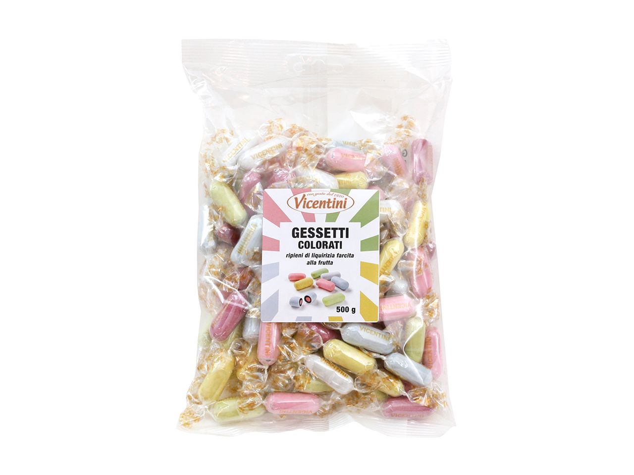 GESSETTI COLORATI ALLA LIQUIRIZIA 500GR GES500I