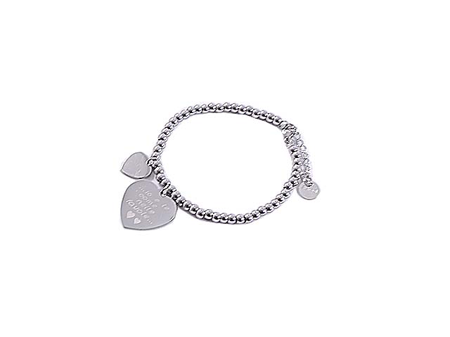 BRACCIALE SFERE C/CUORE IO E TE COME NELLE FAVOLE BRACCIALE SFERE C/CUORE IO E TE COME NELLE FAVOLE