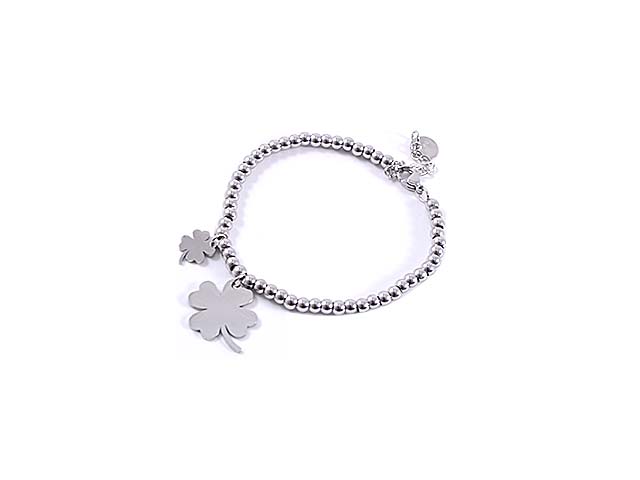 BRACCIALE SFERE C/DOPPIO QUADRIFOGLIO BRACCIALE SFERE C/DOPPIO QUADRIFOGLIO