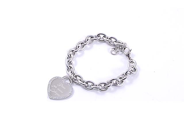 BRACCIALE C/CUORE GRAZIE PER ESSERCI