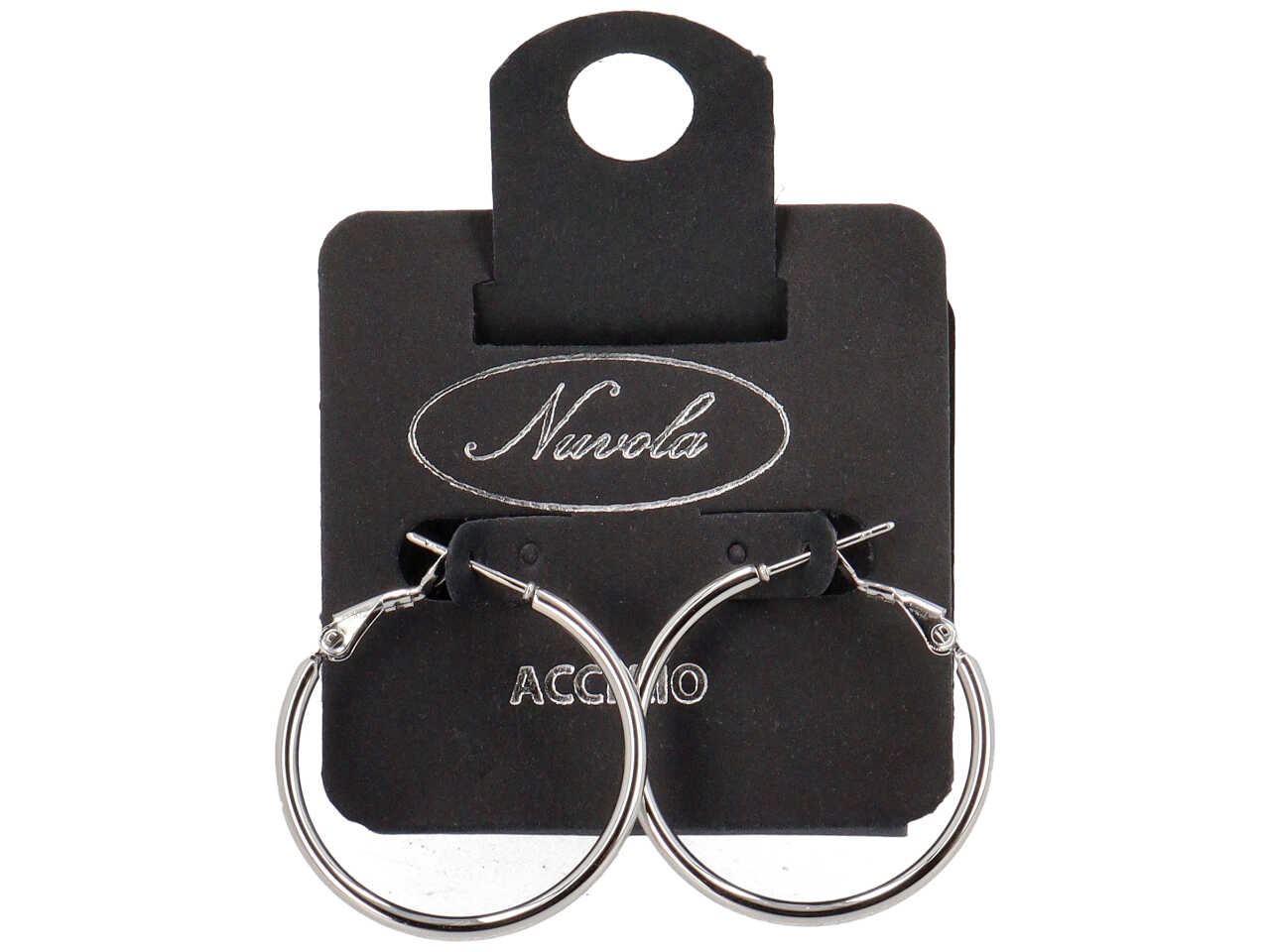 ORECCHINI CERCHI ACCIAIO 30MM