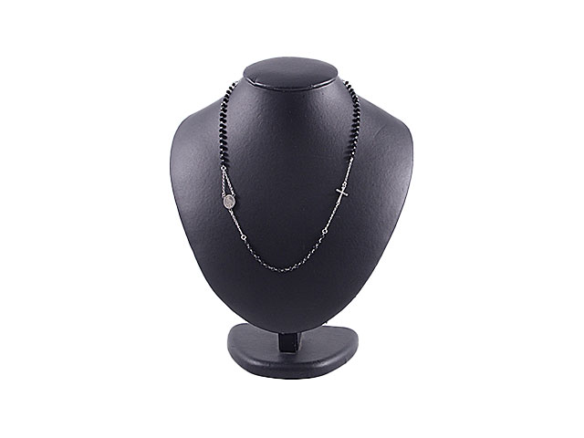 ROSARIO IN ACCIAIO CHIUSO CON CRISTALL