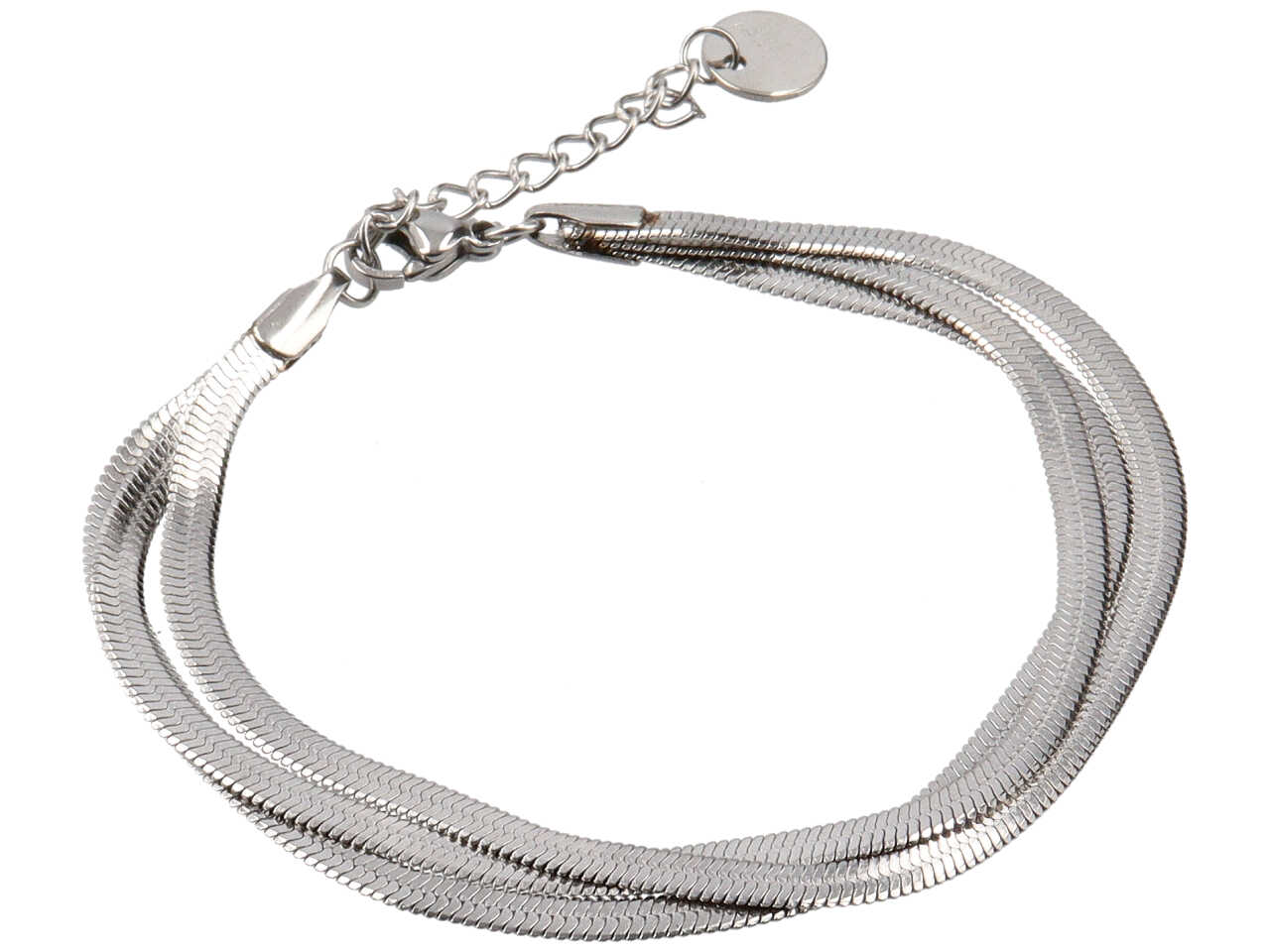 BRACCIALE ACCIAIO PIATTINA 3FILI BRACCIALE ACCIAIO PIATTINA 3FILI