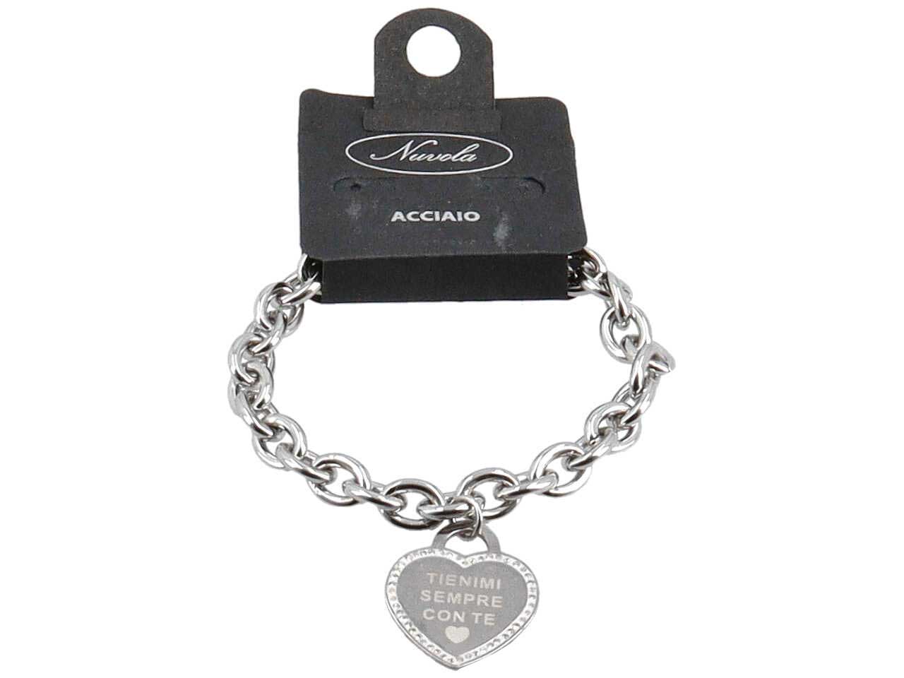 BRACCIALE CATENA CUORE TIENIMI SEMPRE