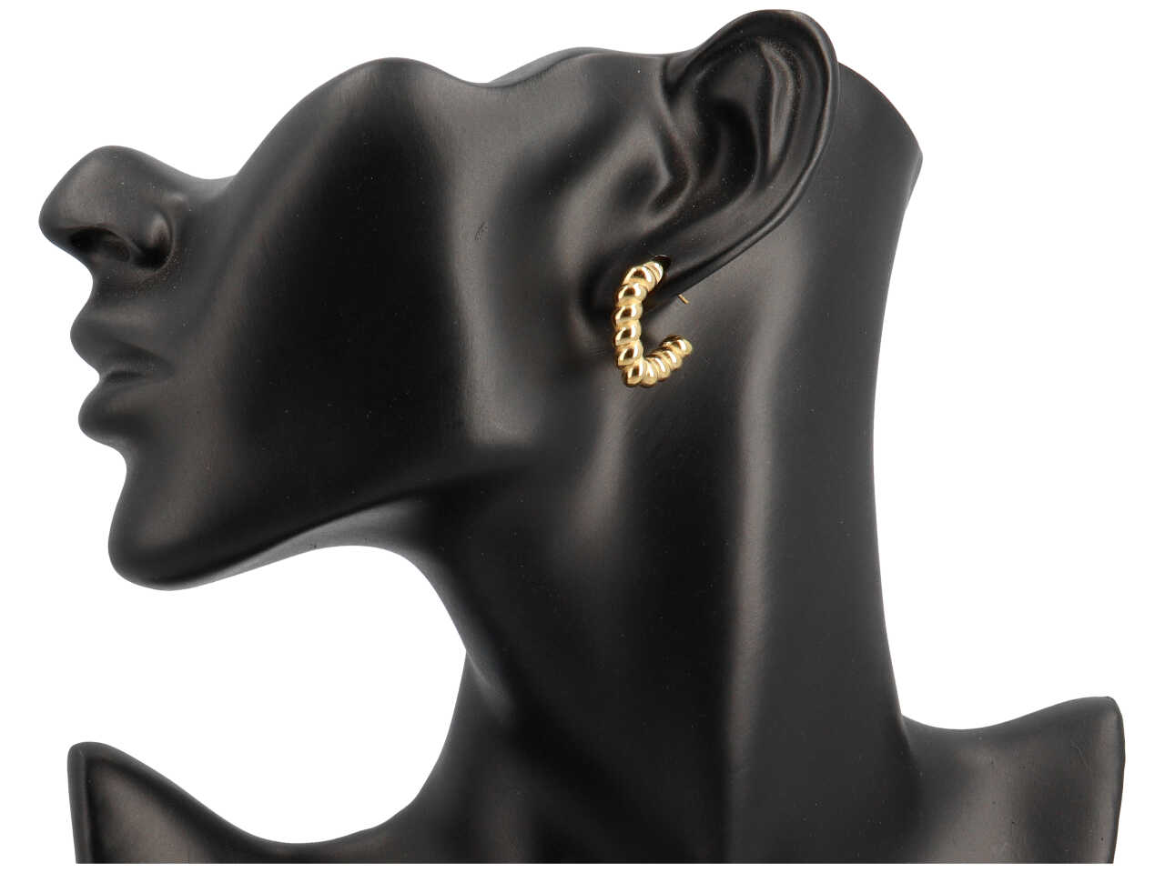 ORECCHINI A CERCHIETTO RIGATO CUORE 20