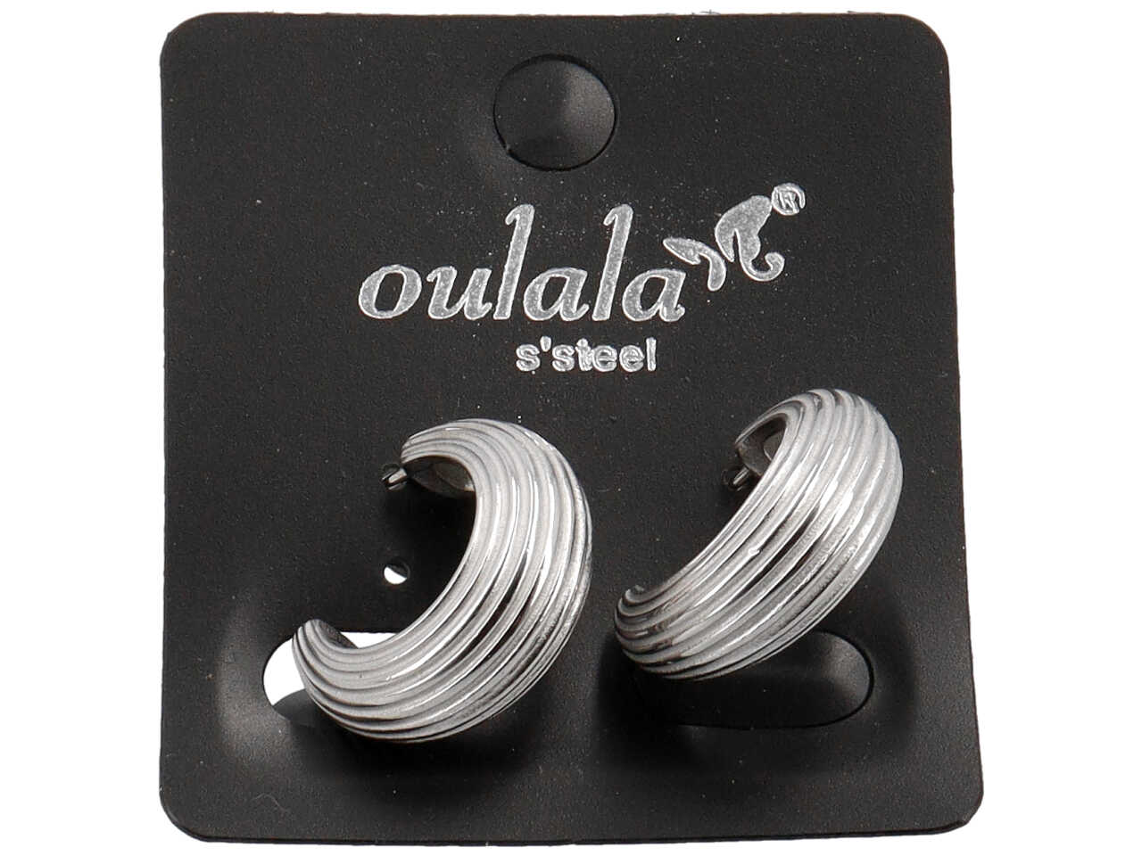 ORECCHINI A FORMA DI CERCHIETTO RIGATO