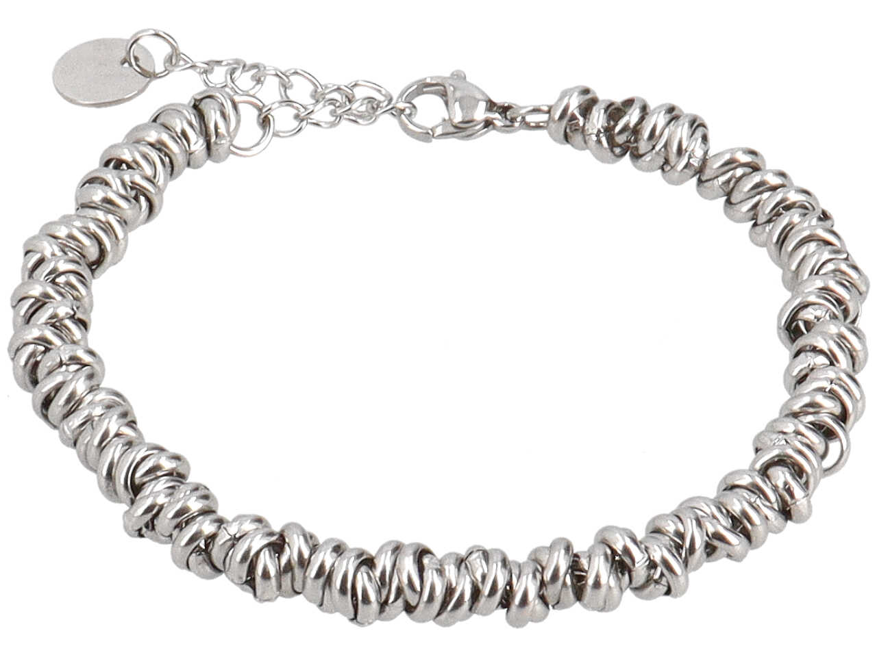 BRACCIALE IN ACCIAIO CON RONDELLE SECO BRACCIALE IN ACCIAIO CON RONDELLE SECO