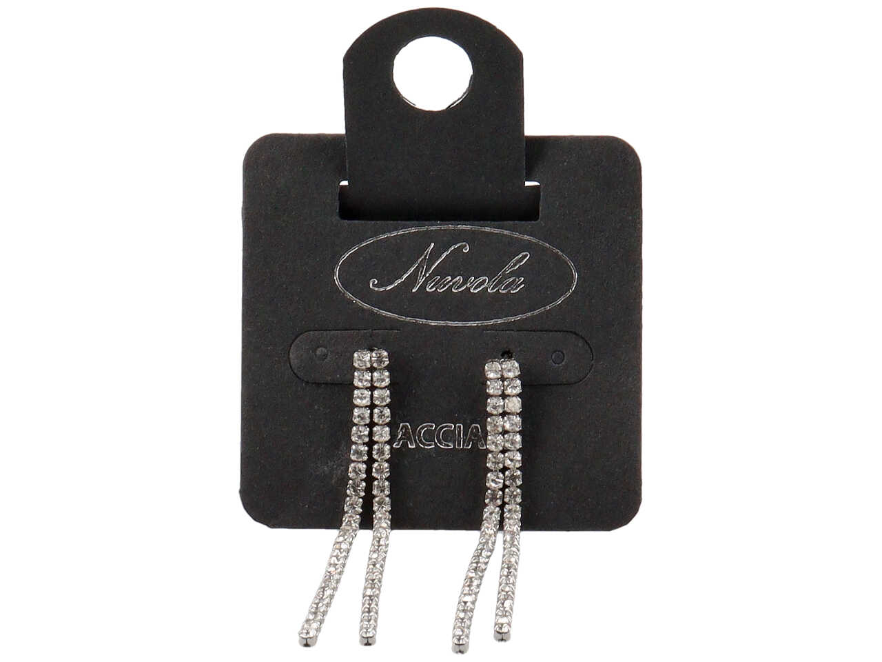 ORECCHINO IN ACCIAIO CON 2 FILI CON ST ORECCHINO IN ACCIAIO CON 2 FILI CON ST