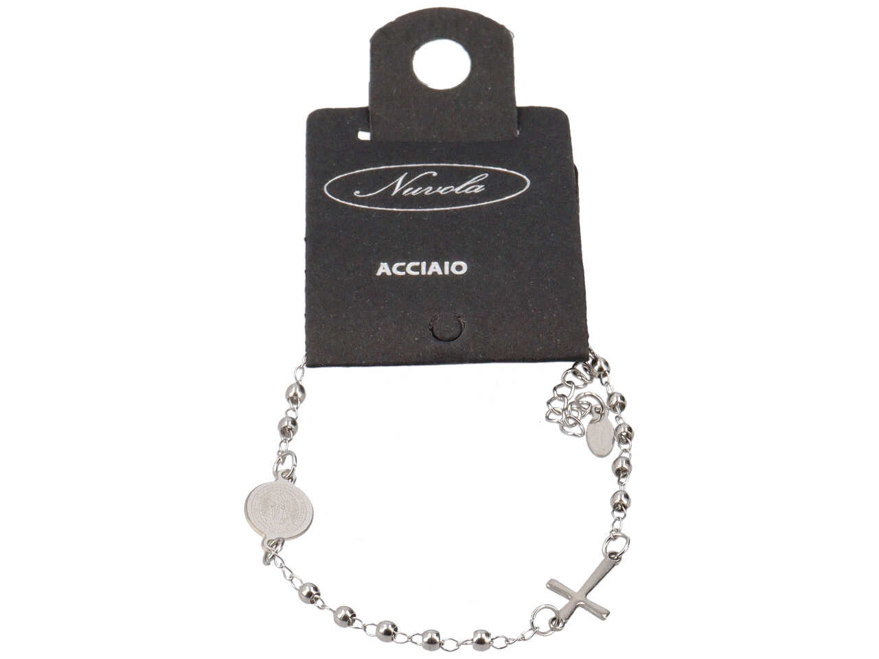 BRACCIALE ROSARIO CHIUSO C/SFERE ACCIAIO BRACCIALE ROSARIO CHIUSO C/SFERE ACCIAIO
