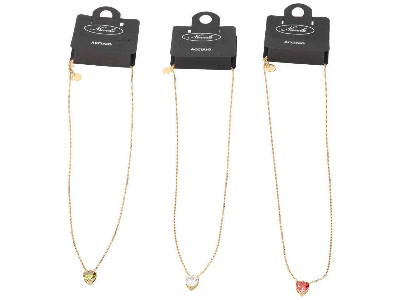 COLLANA ORO CON PUNTO LUCE A FORMA DI