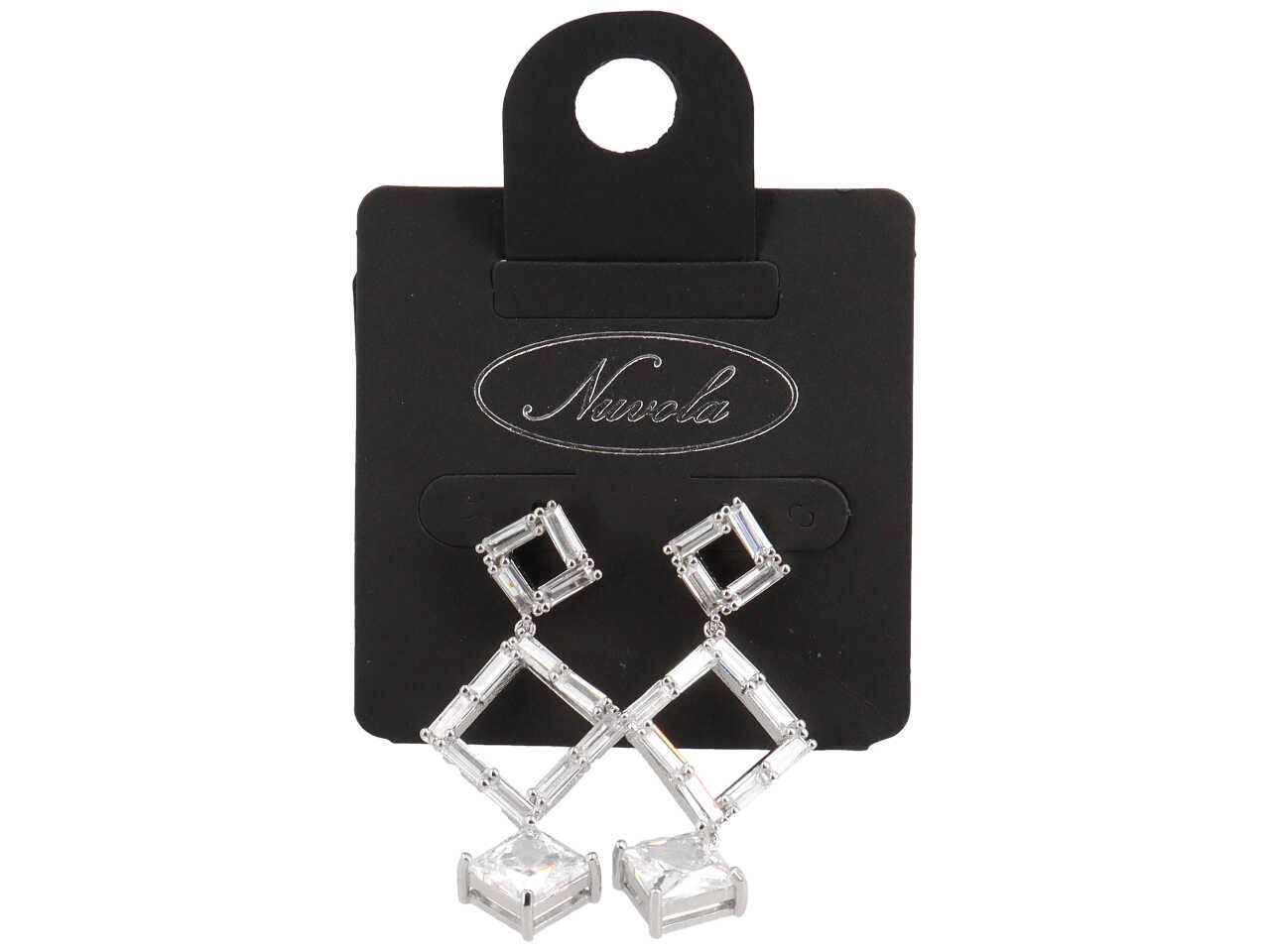 ORECCHINI CON 3 QUADRATI PENDENTI