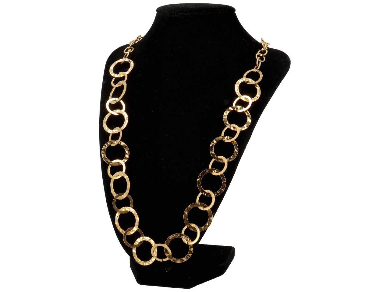 CATENA LUNGA TONDI MARTELLATI ORO CATENA LUNGA TONDI MARTELLATI ORO