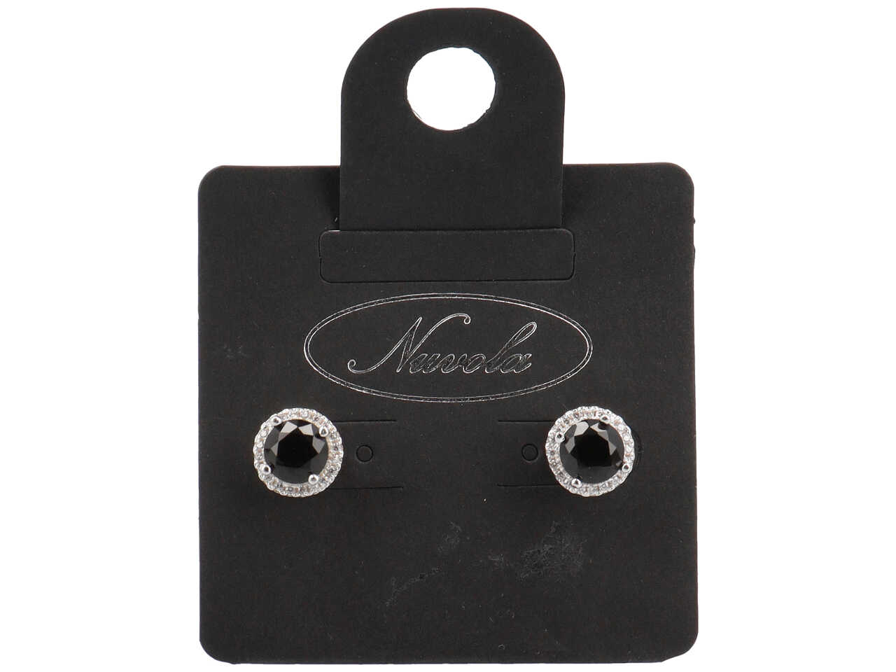 ORECCHINI RIVOLO BORDATO NERO