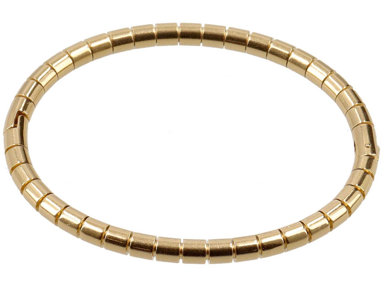 BRACCIALE RIGIDO MANETTA RIGATO ORO
