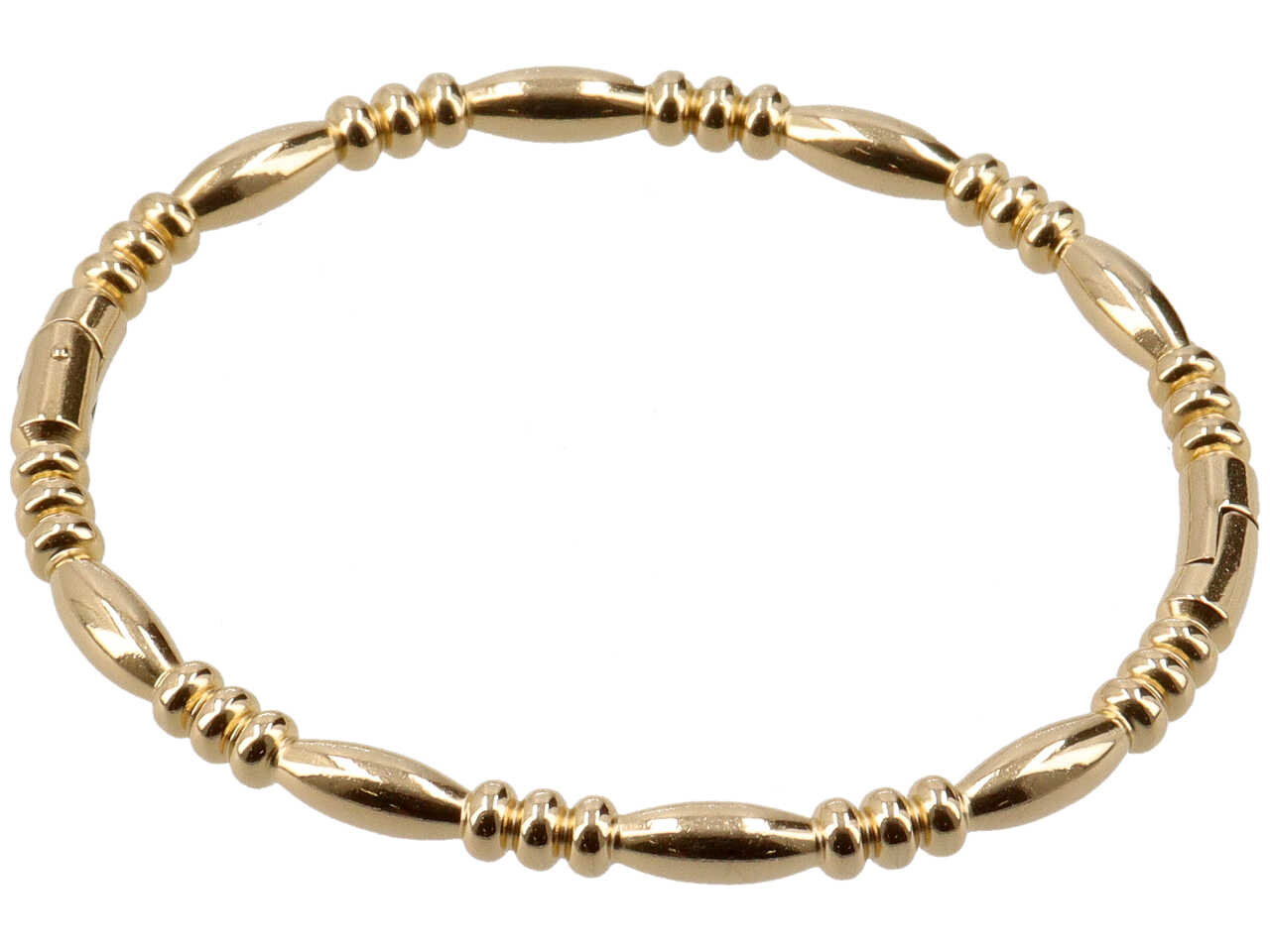 BRACCIALE RIGIDO MANETTA OVALI ORO