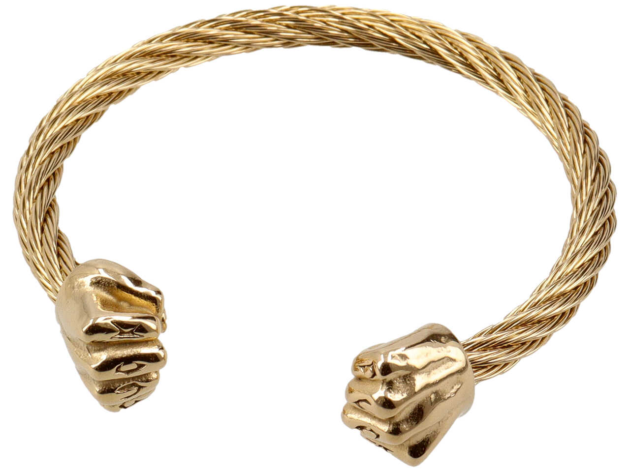 BRACCIALE SEMIRIGIDO 2 PUGNI ORO BRACCIALE SEMIRIGIDO 2 PUGNI ORO