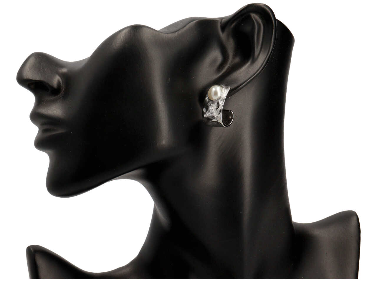 ORECCHINO CURVATO PERLA TRIANGOLO ORECCHINO CURVATO PERLA TRIANGOLO