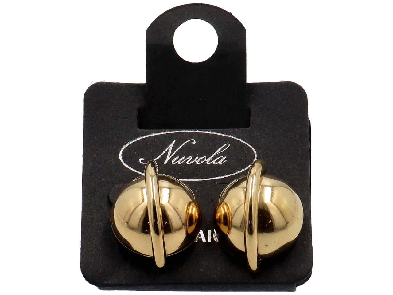 ORECCHINI SATELLITE 3D MISURA 30MM ORO