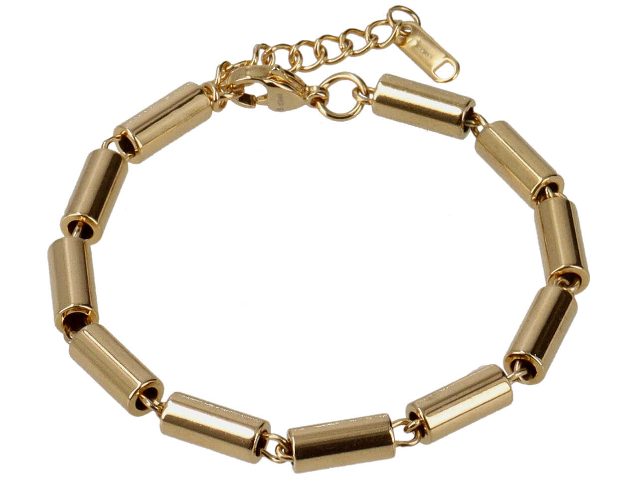 BRACCIALETTO CILINDRI 3D ORO