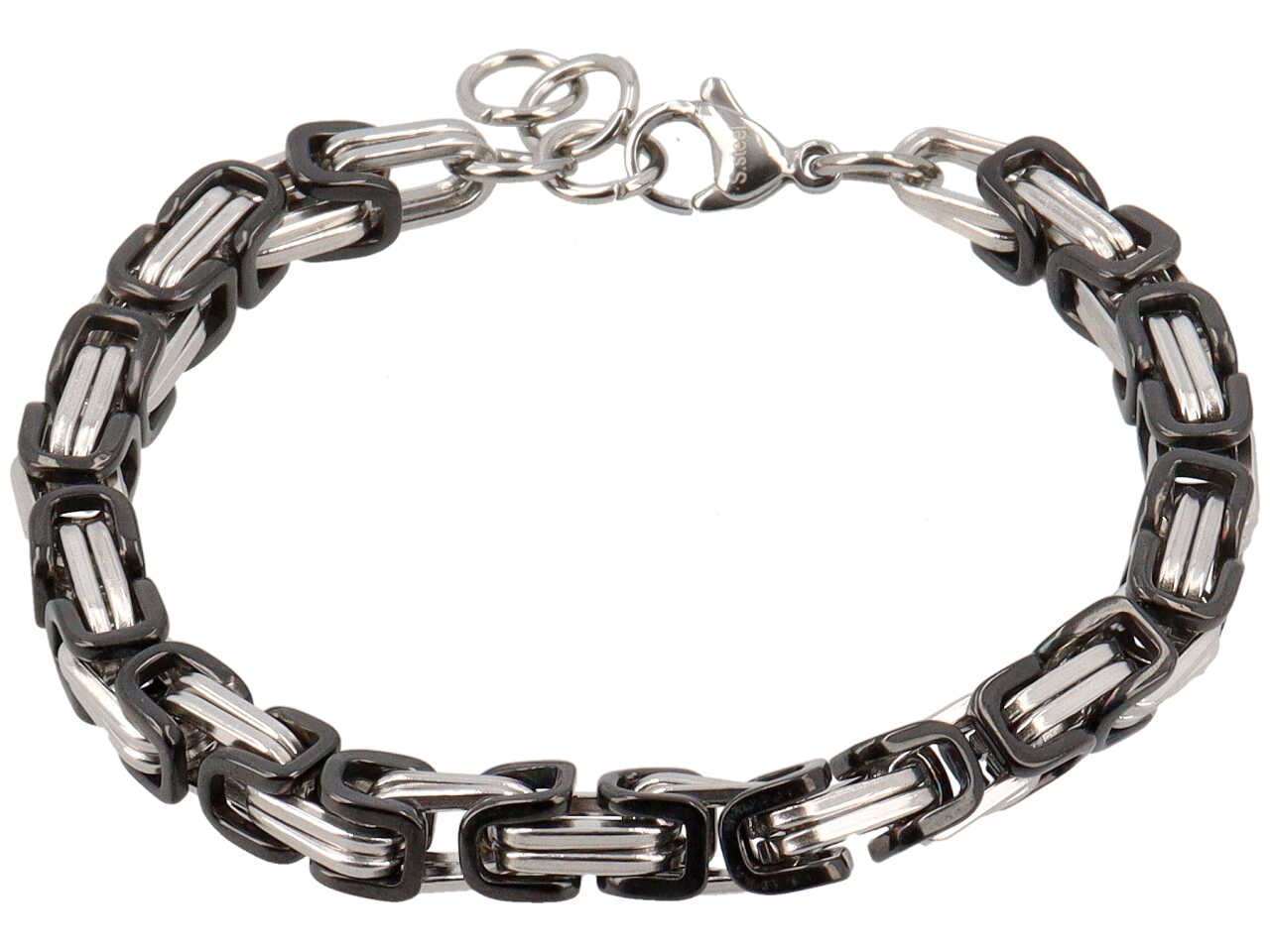 BRACCIALE ACCIAIO CYCLE 6MM ACCIA.NERO BRACCIALE ACCIAIO CYCLE 6MM ACCIA.NERO