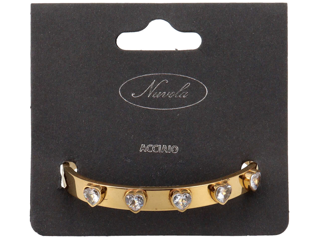 BRACCIALE MANETTA PIETRE CUORI ORO BRACCIALE MANETTA PIETRE CUORI ORO
