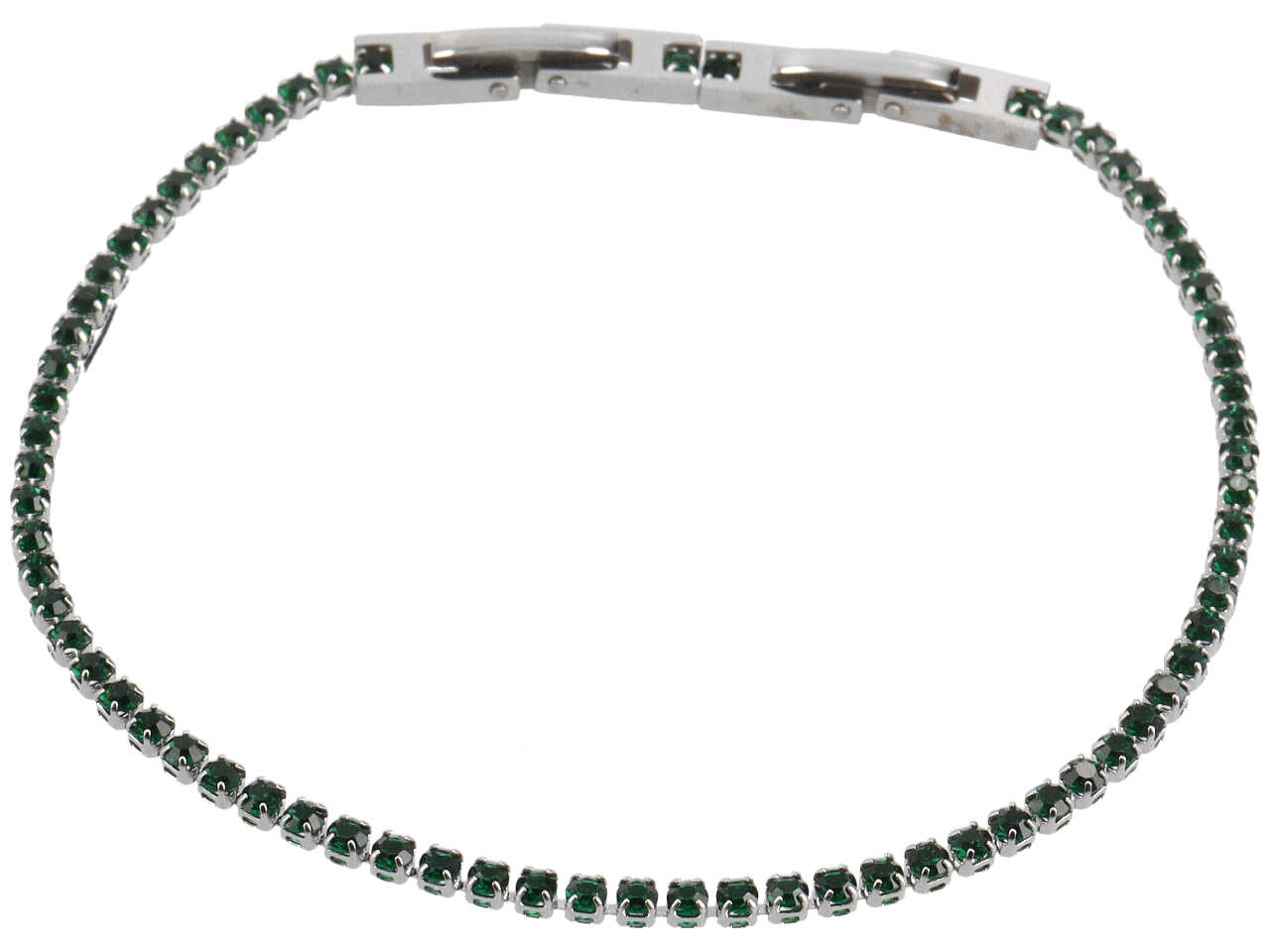 BRACCIALE TENNIS DOPPIA CHIUSURA 2MMVERDE BRACCIALE TENNIS DOPPIA CHIUSURA 2MMVERDE
