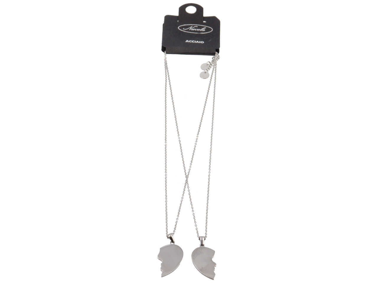 COLLANA 2PZ CUORI SPEZZATI COLLANA 2PZ CUORI SPEZZATI