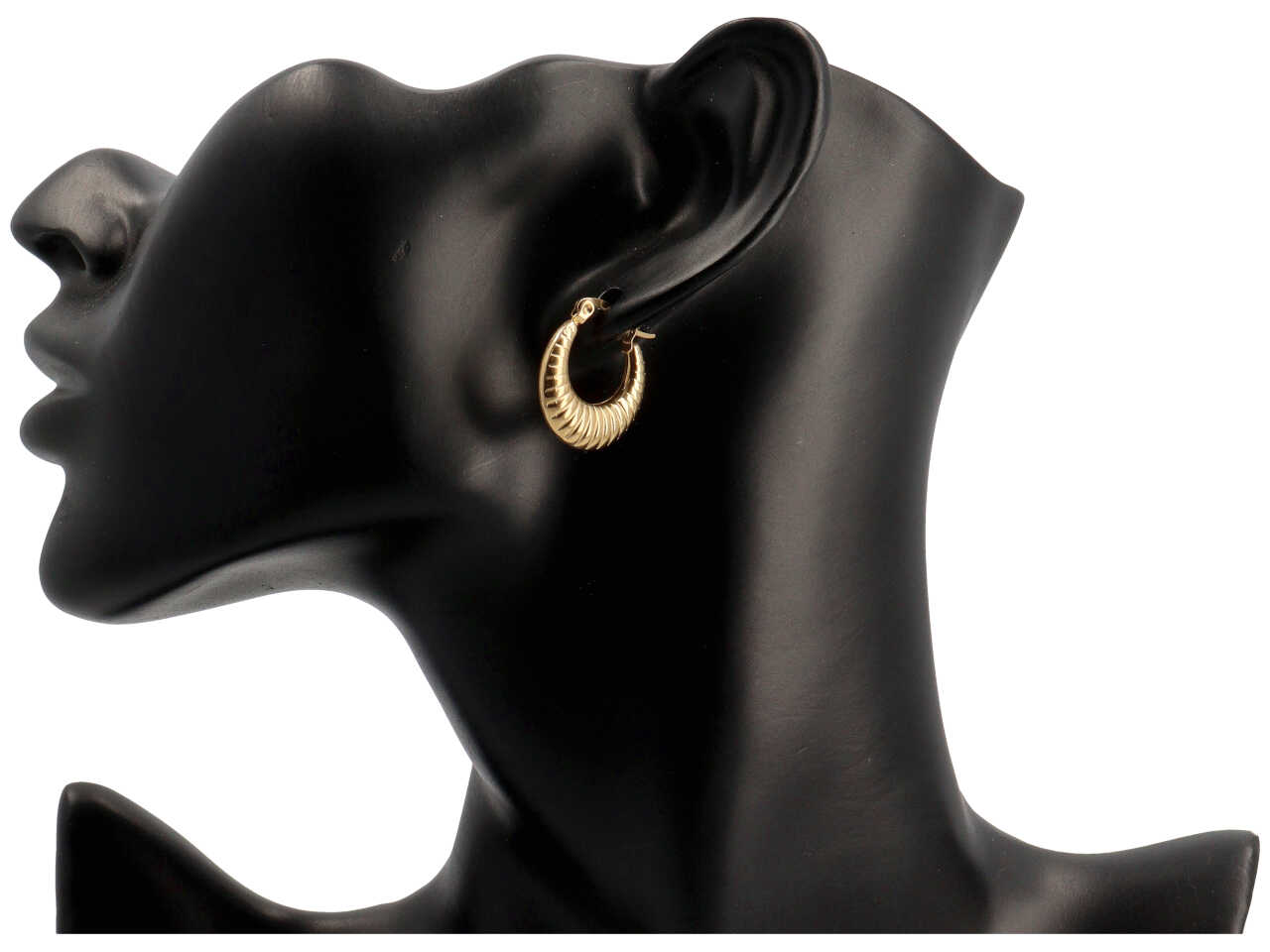 CERCHIETTO 20MM A U RIGATO ORO CERCHIETTO 20MM A U RIGATO ORO