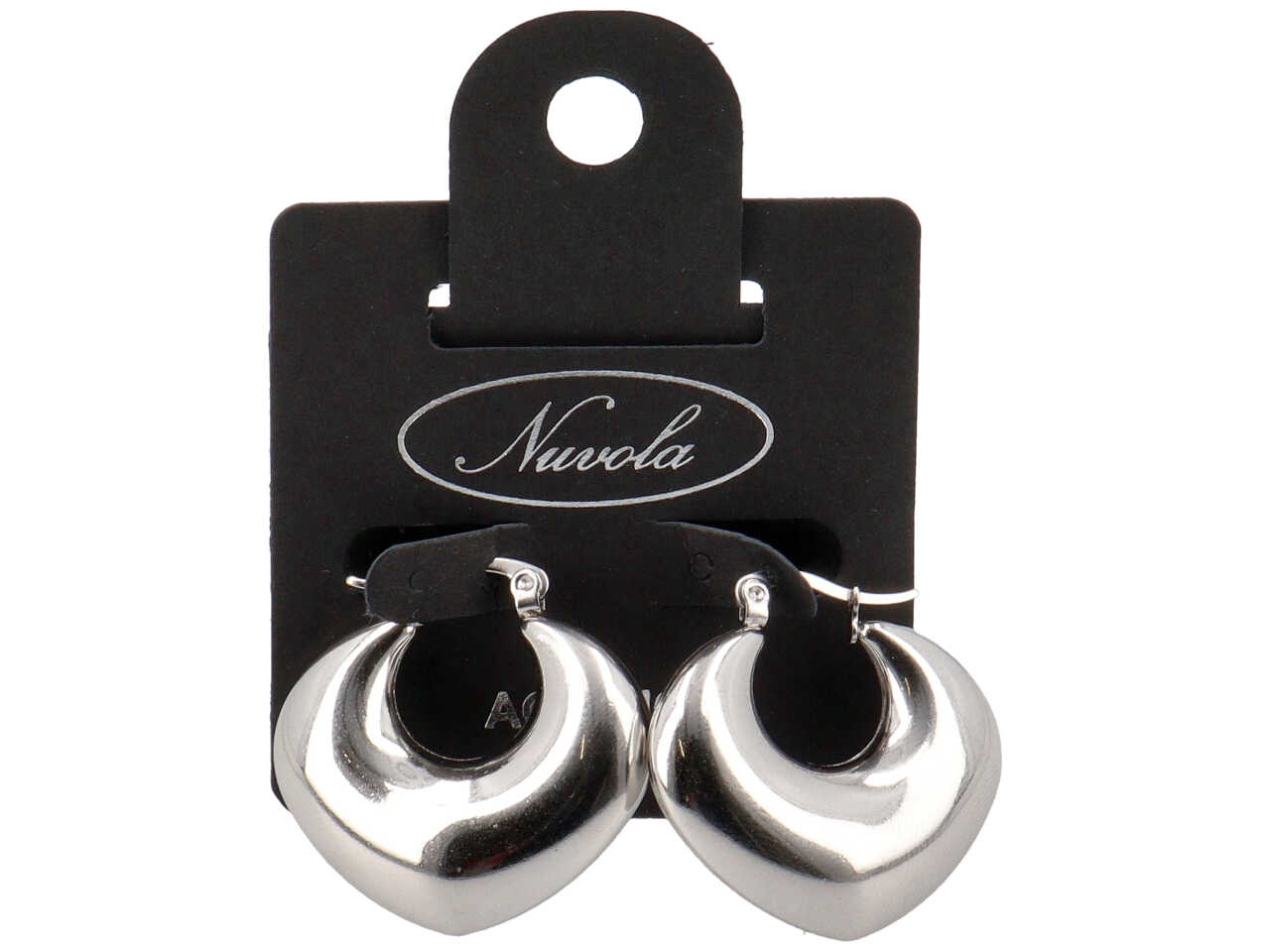 ORECCHINI CON CUORE GRANDE BOMBATO