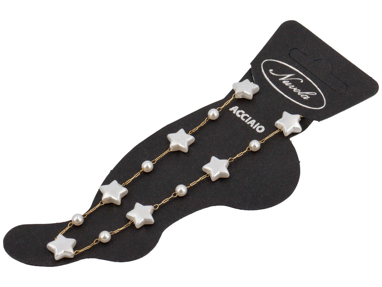 CAVIGLIERA CON STELLINE M.PERLA ORO