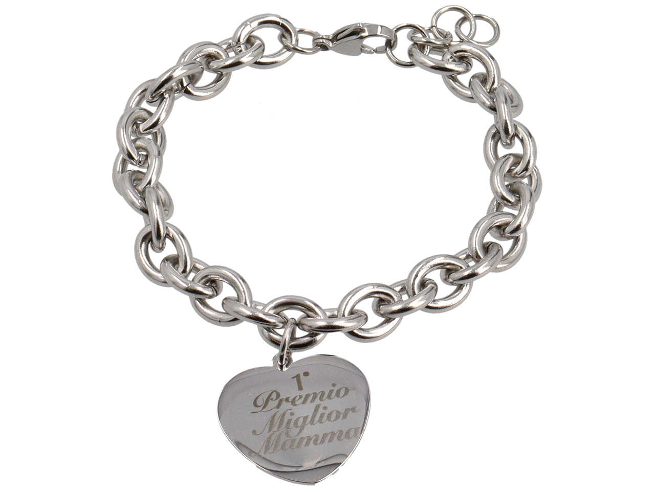 BRACCIALE CATENA CUORE MIGLIORE MAMMA