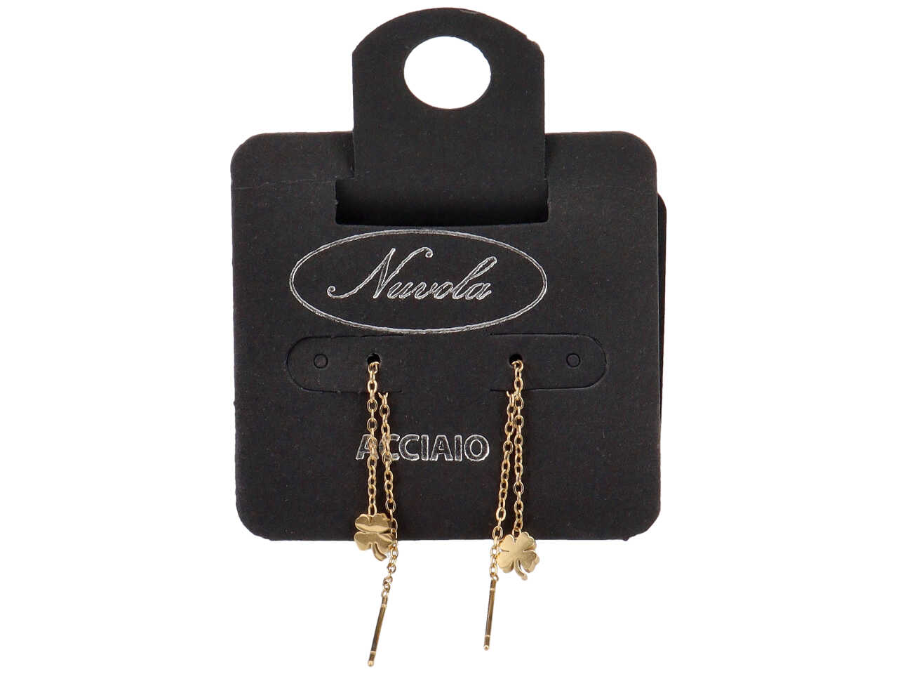 SALISCENDI 4,5CM CON QUADRIFOGLI ORO