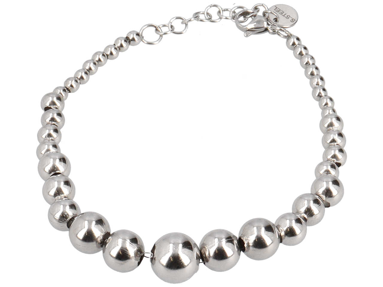 BRACCIALE A SFERE 3D A GRADAZIONE BRACCIALE A SFERE 3D A GRADAZIONE