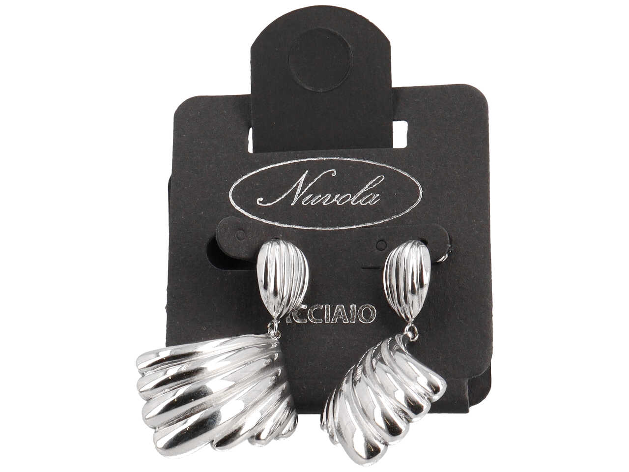 ORECCHINI PENDENTI OVALI E ROMBO