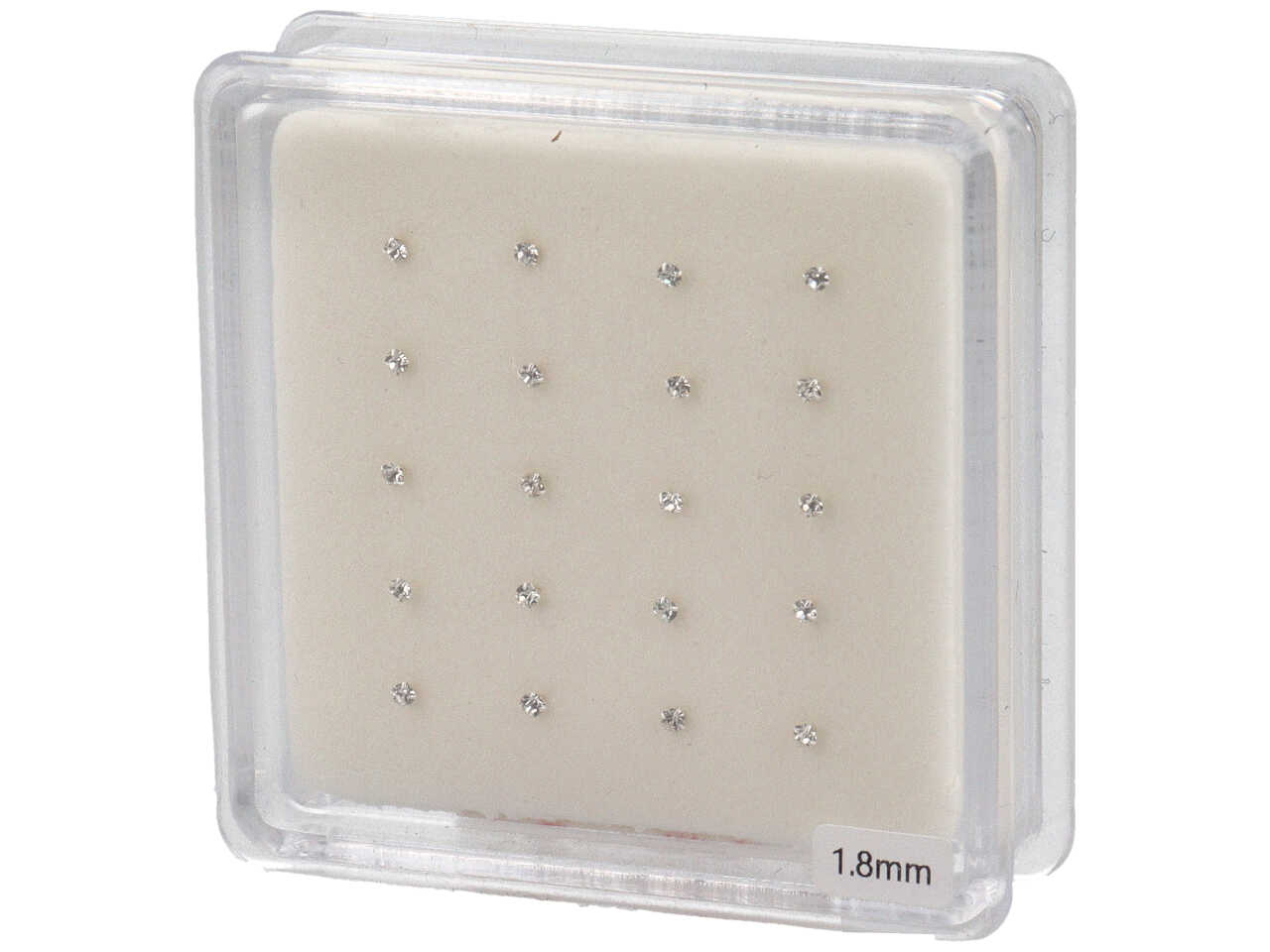 ORECCHINI NASO C/PUNTO LUCE 18MM 20PZ